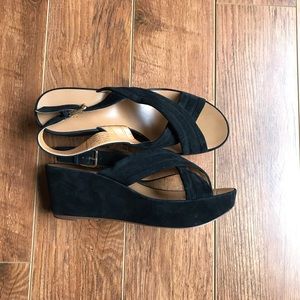 J Crew leather platform sandal